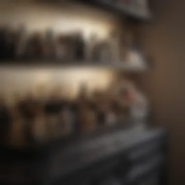 Aesthetic Makeup Shelf Enhancing Decor Aesthetic makeup shelf that enhances bedroom decor