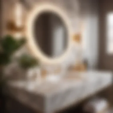 Elegance in Marble Marble Bathroom Countertop Design