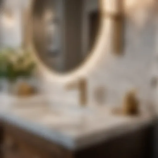 Luxurious Marble Countertops in Tulsa Bathroom