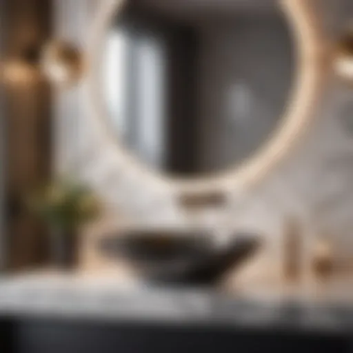 Marble Elegance Bathroom Sink Backsplash