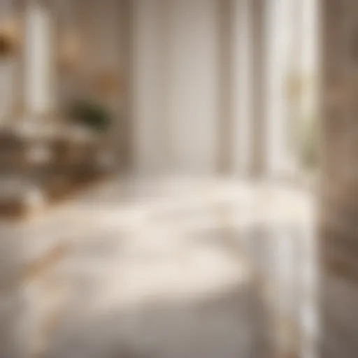 Elegant marble tiles for bathroom floor