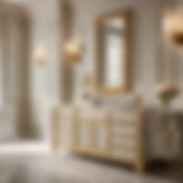 Marble Top Elegance Luxurious marble-topped bathroom vanity cabinet