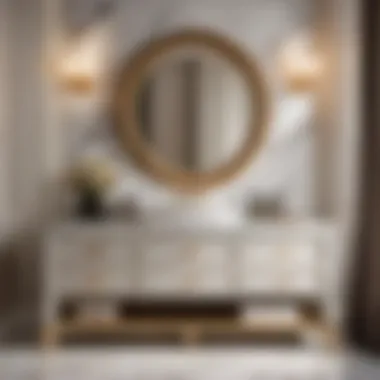 Luxurious Marble Top on Left Sink Vanity for Sophisticated Look Luxurious marble top on left sink vanity