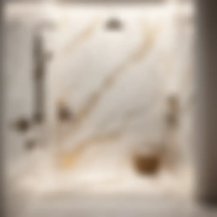 Luxurious Marble Vein Effect in Shower Tiles Marble Vein Shower Tile Inspiration