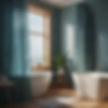 Marine-Inspired Shower Curtain