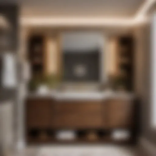 Exquisite Martin Bathroom Vanity in Royal Oak Finish