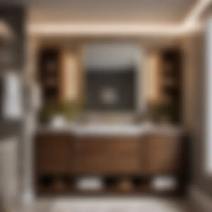 Exquisite Martin Bathroom Vanity in Royal Oak Finish