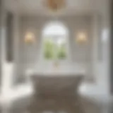 Exquisite Marble Bathtub in Master Bath Remodel Luxurious Marble Bath Tub