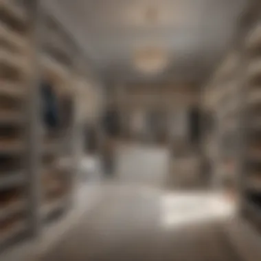 Chic Walk-In Closet Shelving