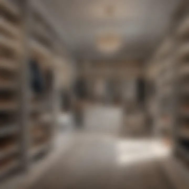 Chic Walk-In Closet Shelving