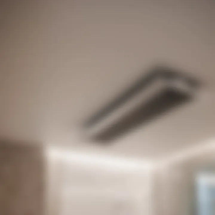 Installation of bathroom fan ducting