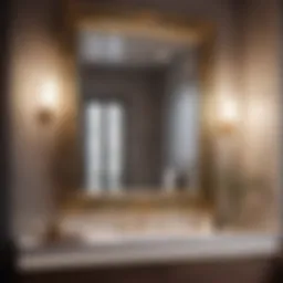 Reflecting Elegance Bathroom Mirror Frame