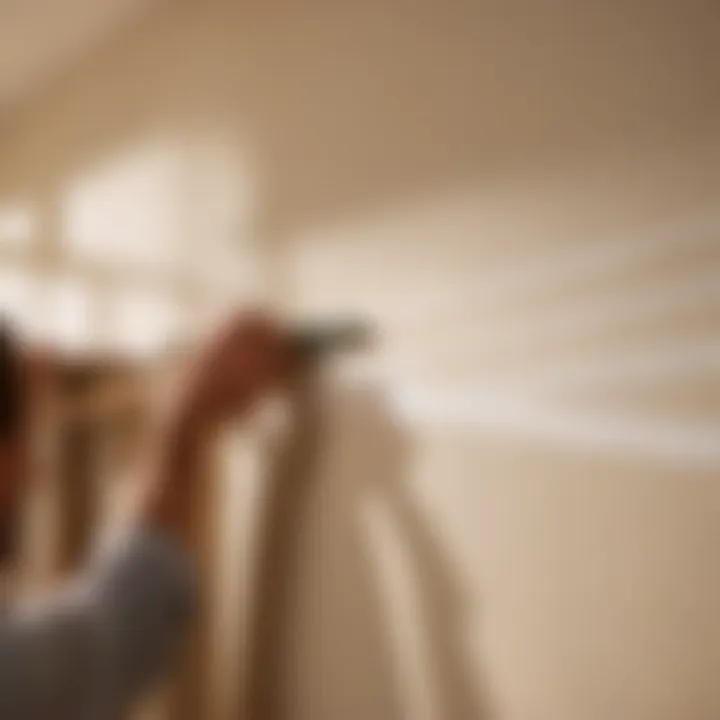 Precise taping techniques for bedroom accent walls