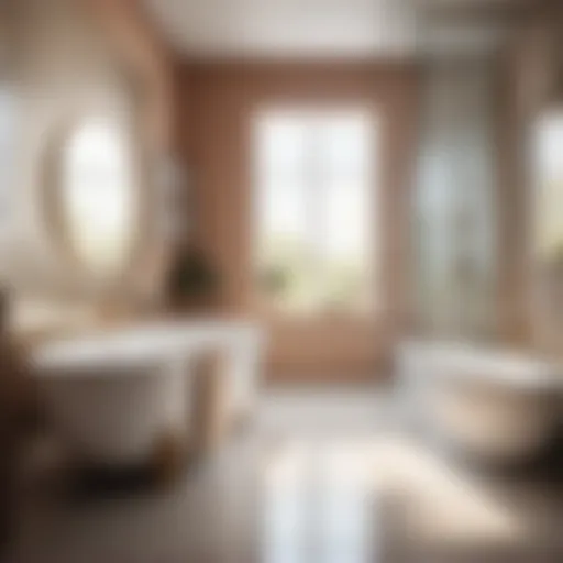 Achieving Sparkling Clean Surfaces A bathroom with sparkling clean surfaces after using bleach