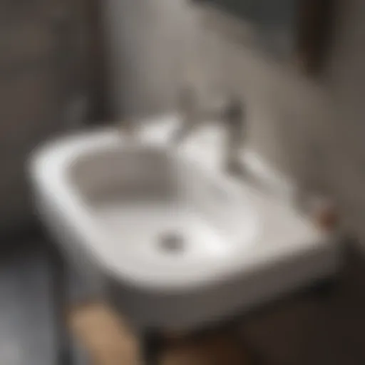 Proper Sink Height Alignment Illustration showing correct sink height in relation to drain pipe