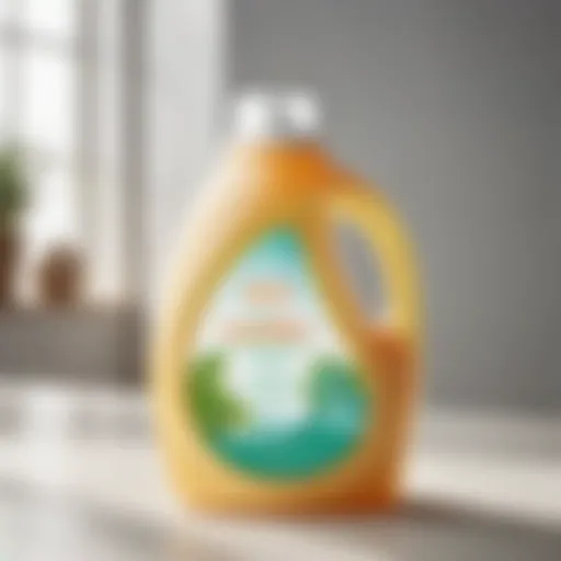 Eco-friendly laundry detergent in minimalist packaging