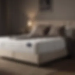 Comfortable mattress showcasing plush material and design