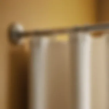 Functional Bathroom Curtain Pole Holder