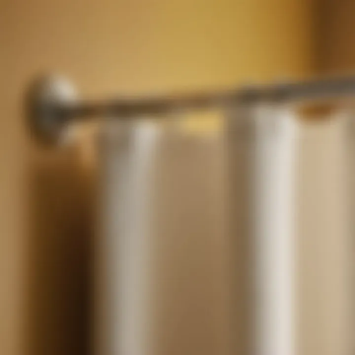 Functional Bathroom Curtain Pole Holder