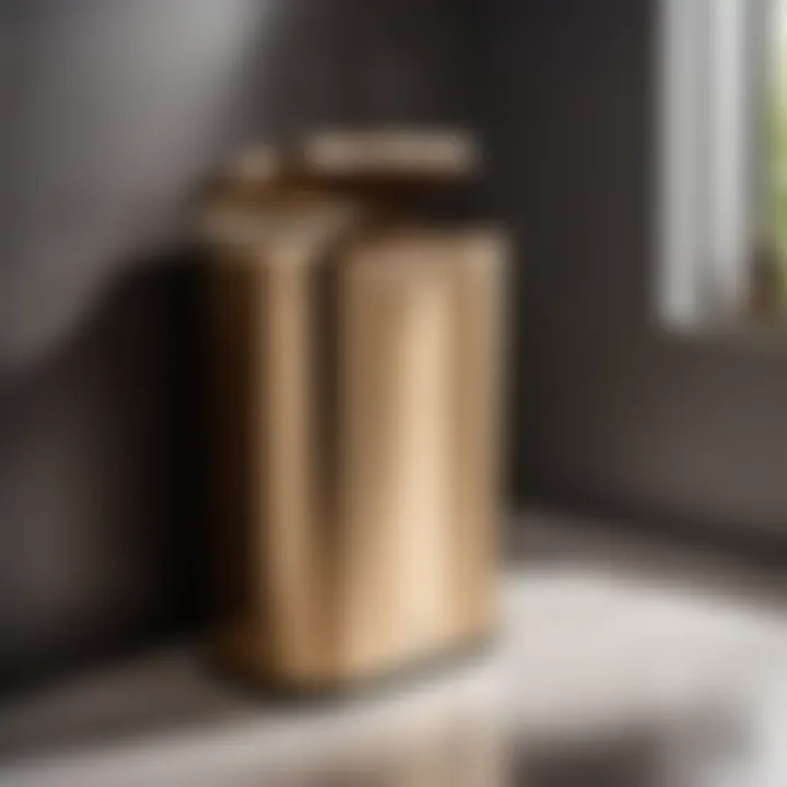 Sleek Metal Hamper with Lid for Odor-Free Storage Modern Metal Hamper with Lid for Odor Control