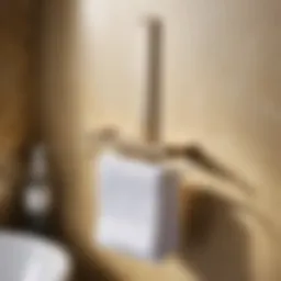 Elegant shampoo hanger in modern bathroom