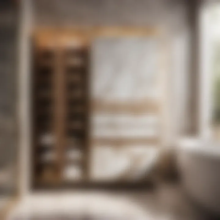 Luxurious Marble Finish Floor Storage Cabinet Luxurious Marble Finish Floor Storage Cabinet