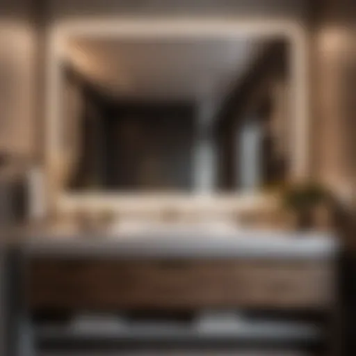 Modern bathroom with 24-inch vanity top