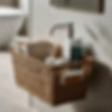 Functional Storage Solutions in Your Bathroom Organized bathroom essentials in a magazine basket
