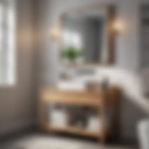 Elegant Bathroom Storage Solution