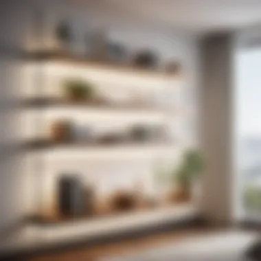Chic Open Shelving Design Minimalist Open Shelving Unit