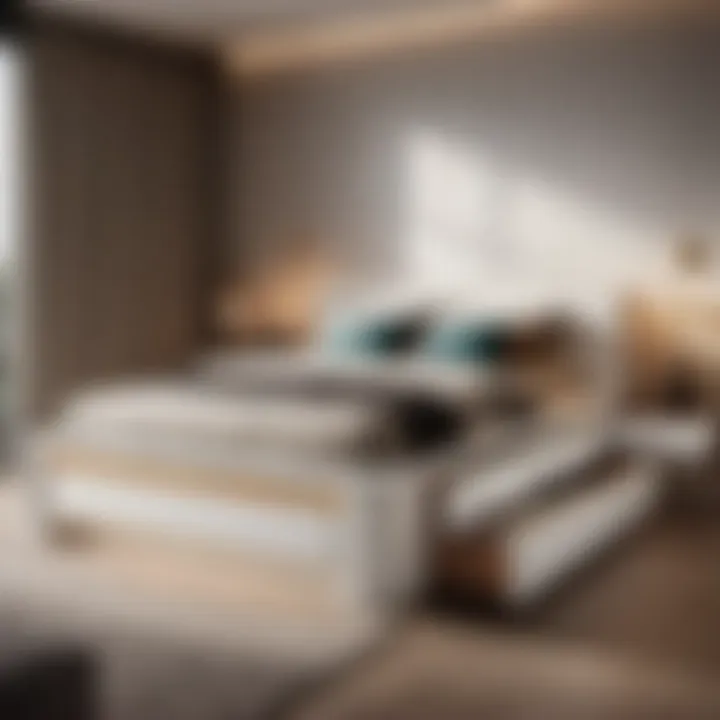 Innovative Bed with Integrated Storage Space-Saving Bed with Built-In Drawers