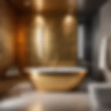 Luxurious Metallic Finish Epoxy Paint Bathroom