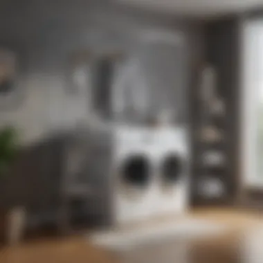 Compact Drying Solutions for Urban Living Compact laundry drying rack in modern apartment setting