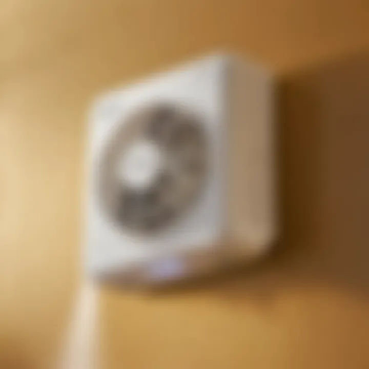 Energy-efficient small bathroom exhaust fan with motion sensor technology