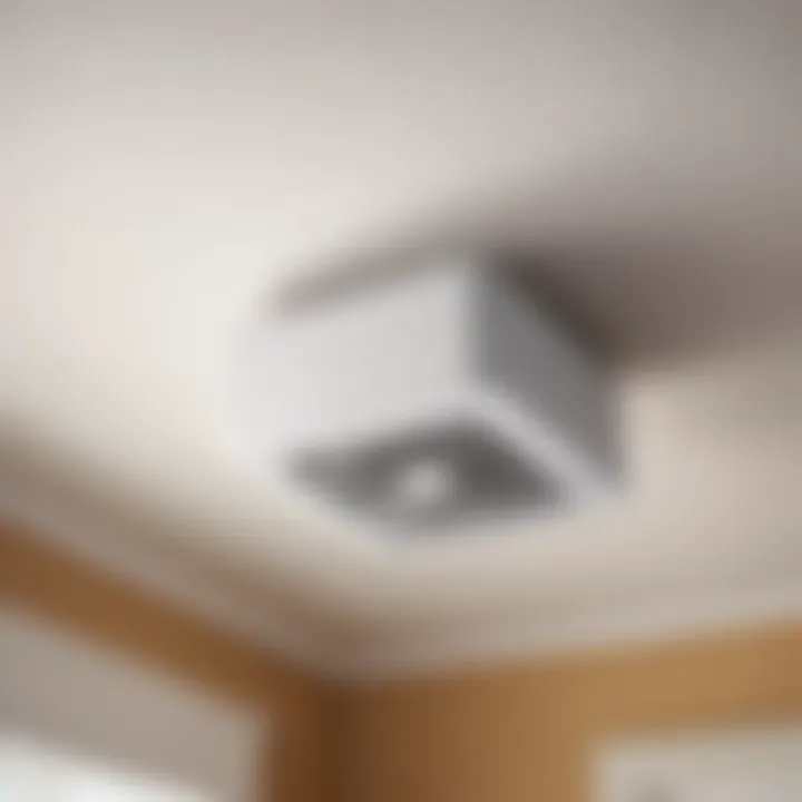 Quiet operation small bathroom exhaust fan with advanced noise reduction features