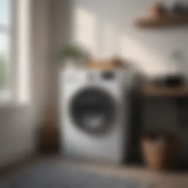 Compact Laundry Bin for Modern Spaces Stylish compact laundry bin in a modern apartment