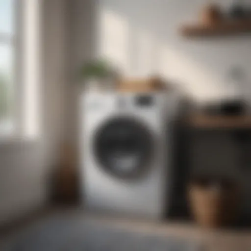 Compact Laundry Bin for Modern Spaces Stylish compact laundry bin in a modern apartment