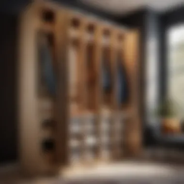 Elegant Home Storage Solution Efficient locker system adding elegance to home storage