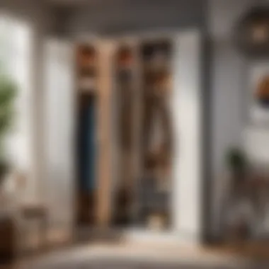 Modern Home Storage Locker Stylish and modern locker system for home organization