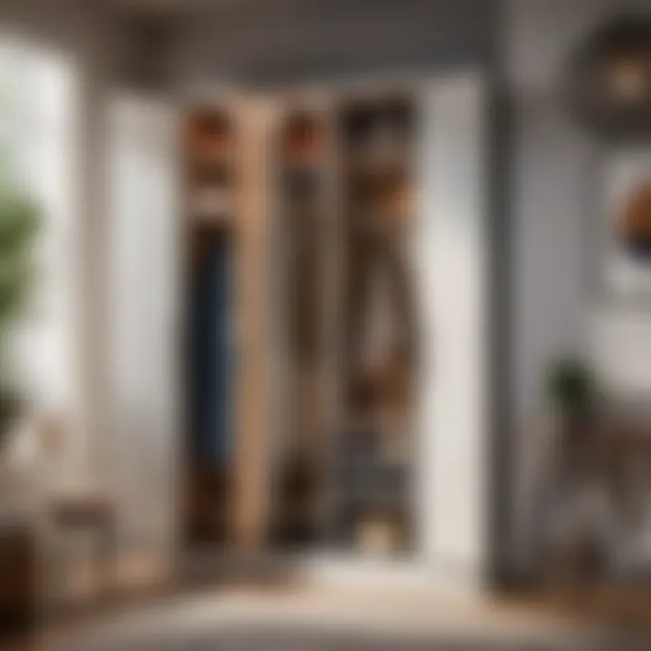 Modern Home Storage Locker Stylish and modern locker system for home organization