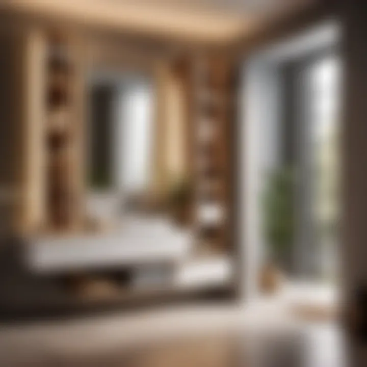 Smart storage solutions for dual bathroom setup