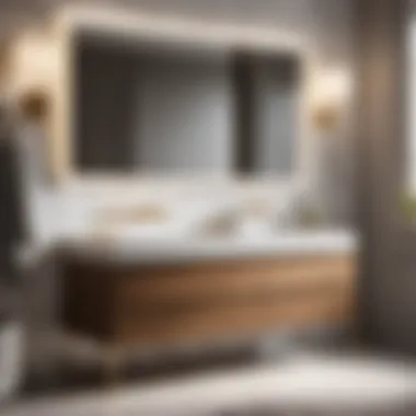 Elegant Vanity Design Space-Saving Bathroom Vanity