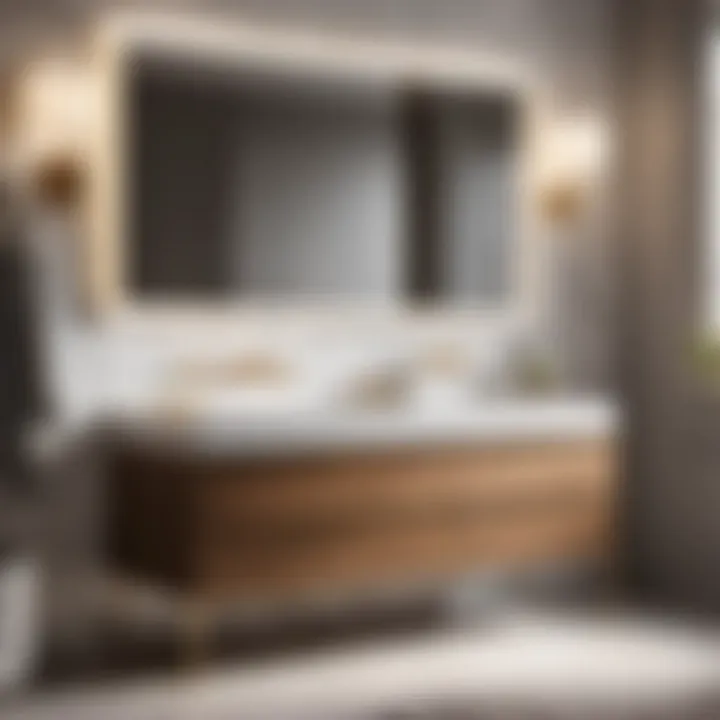 Elegant Vanity Design Space-Saving Bathroom Vanity