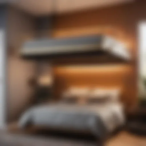 Innovative hanging bed storage