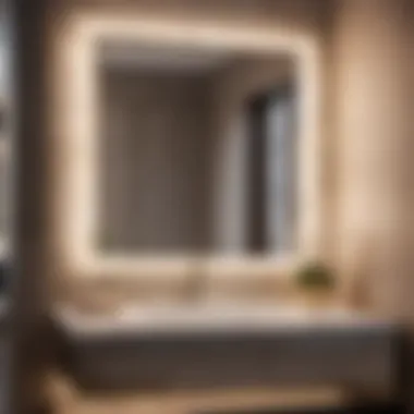 Ingenious Corner Vanity Mirror for Enhanced Lighting Innovative Corner Vanity Mirror Design
