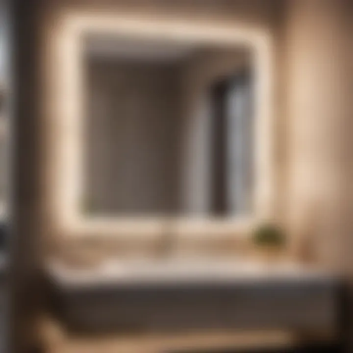 Ingenious Corner Vanity Mirror for Enhanced Lighting Innovative Corner Vanity Mirror Design