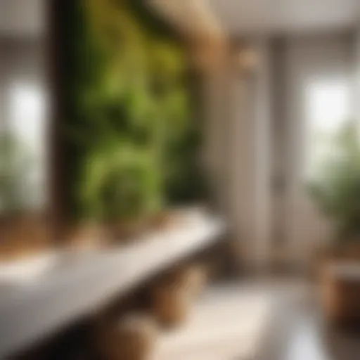 Greenery Infused Storage Hack Innovative bathroom storage solution with plant accents