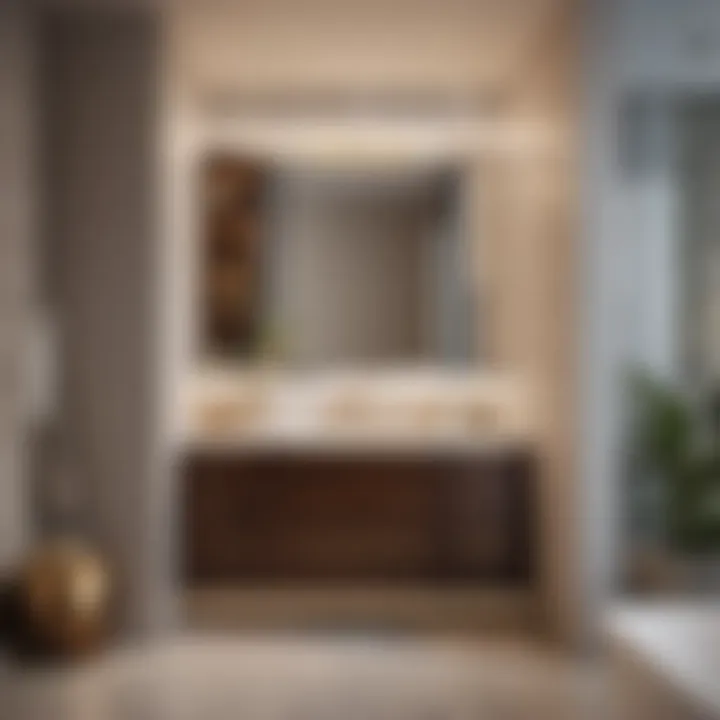 Space-saving 18-inch width corner bathroom vanity