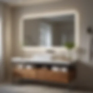 Space-saving bathroom vanity with integrated sink