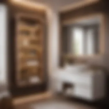 Vertical Efficiency Organization Compact bathroom organization using vertical space efficiently